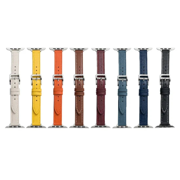 マイクロファイバー レザー ピンバックル ウォッチストラップ Apple Watchシリーズ用、7 41mm / 6&SE&5&4 40mm / 3&2&1 38mm、7 45mm / 6&SE&5&4 44mm / 3&2&1 42mm