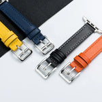 マイクロファイバー レザー ピンバックル ウォッチストラップ Apple Watchシリーズ用、7 41mm / 6&SE&5&4 40mm / 3&2&1 38mm、7 45mm / 6&SE&5&4 44mm / 3&2&1 42mm