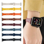 マイクロファイバー レザー ウォッチストラップ Apple Watchシリーズ用、7 41mm / 6&SE&5&4 40mm / 3&2&1 38mm、7 45mm / 6&SE&5&4 44mm / 3&2&1 42mm