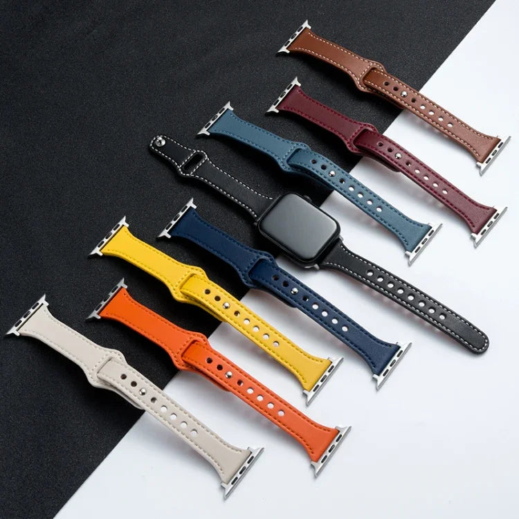 マイクロファイバー レザー ウォッチストラップ Apple Watchシリーズ用、7 41mm / 6&SE&5&4 40mm / 3&2&1 38mm、7 45mm / 6&SE&5&4 44mm / 3&2&1 42mm