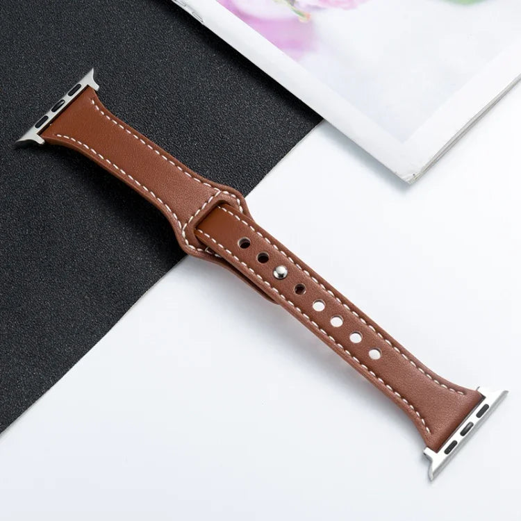 マイクロファイバー レザー ウォッチストラップ Apple Watchシリーズ用、7 41mm / 6&SE&5&4 40mm / 3&2&1 38mm、7 45mm / 6&SE&5&4 44mm / 3&2&1 42mm