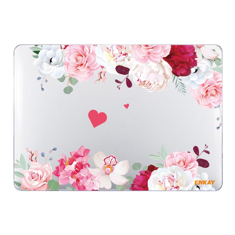 ENKAY フラワーシリーズ柄ラップトップ保護クリスタルケース MacBook Air 13.3インチ A1932 / A2179 / A2337 用, MacBook Air 13.3インチ A1932 / A2179 / A2337 用