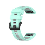26mm Two-color Silicone Jack Watch Strap, For Garmin Fenix 7X