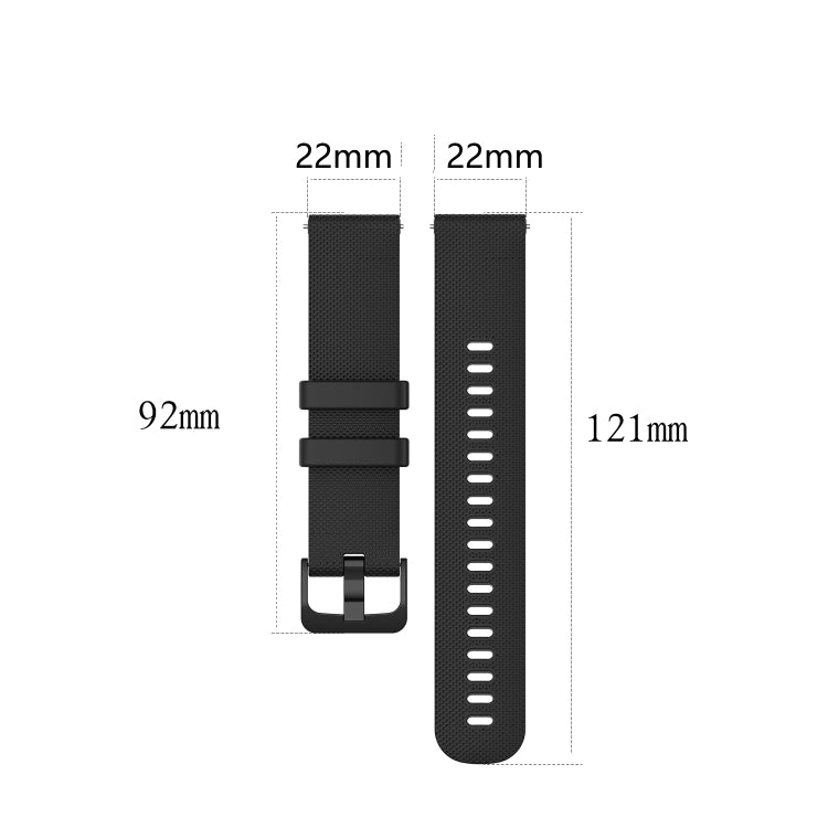22mm Checkered Silicone Strap, For Huawei Watch GT 2 Pro, For Huawei Watch GT 2e, For Huawei Watch GT 42mm / 46mm, For Huawei Watch GT 2 46mm