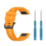 26mm Solid Color Silicone Quick Release Strap, For Garmin Fenix 7X
