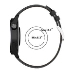 カーフテクスチャー縫い糸ウォッチバンド Samsung Galaxy Watch 3 45mm用 Samsung Galaxy Watch 46mm用 Samsung Galaxy Gear S3 Classic / Gear S3 Frontier用