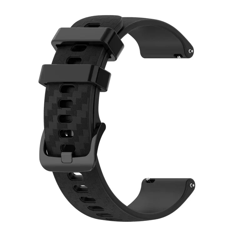20mm カーボンファイバーストライプ シリコンストラップ、Samsung Galaxy Watch Active 40mm用、Samsung Galaxy Watch 42mm用、Samsung Gear Sport用、Samsung Gear S2 Classic用