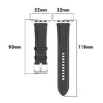 トップレイヤー 牛革 縫製 ウォッチストラップ Apple Watchシリーズ用、7 41mm / 6&SE&5&4 40mm / 3&2&1 38mm 20mm、7 45mm / 6&SE&5&4 44mm / 3&2&1 42mm 22mm、7 41mm / 6&SE&5&4 40mm / 3&2&1 38mm 22mm、7 45mm / 6&SE&5&4 44mm / 3&2&1 42mm 20mm