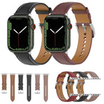 トップレイヤー 牛革 縫製 ウォッチストラップ Apple Watchシリーズ用、7 41mm / 6&SE&5&4 40mm / 3&2&1 38mm 20mm、7 45mm / 6&SE&5&4 44mm / 3&2&1 42mm 22mm、7 41mm / 6&SE&5&4 40mm / 3&2&1 38mm 22mm、7 45mm / 6&SE&5&4 44mm / 3&2&1 42mm 20mm