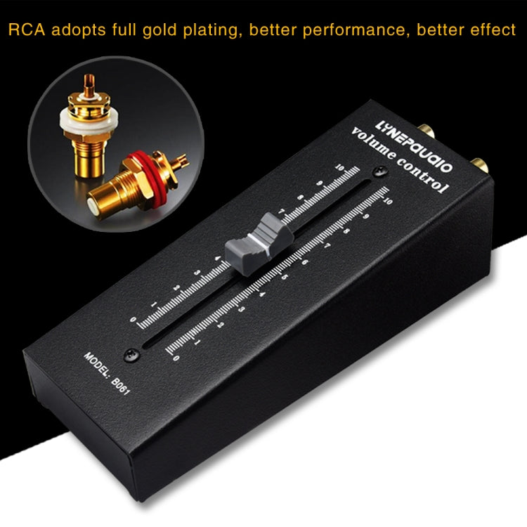 パッシブプリアンプソーススピーカーボックス RCA 電源不要 音量調整コントローラー パッシブプリアンプ