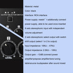 B066 ミニステレオ 8チャンネル RCA 非ソース音声パッシブミキサー 電源不要、8チャンネルRCA