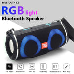 T&G TG642 RGBライト防水ポータブル Bluetoothスピーカー FM/TFカード対応 TG642