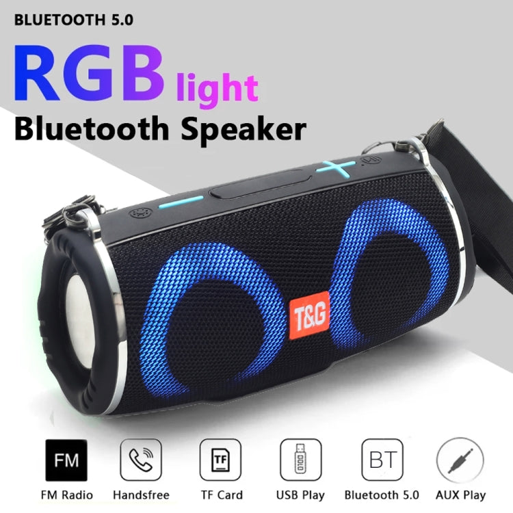 T&G TG642 RGBライト防水ポータブル Bluetoothスピーカー FM/TFカード対応 TG642