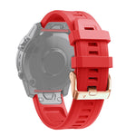 20mm Rose Gold Buckle Silicone Strap, For Garmin Fenix 7S, For Garmin Fenix 6S, For Garmin Fenix 6S Pro, For Garmin Fenix 5S, For Garmin Fenix 5S Plus