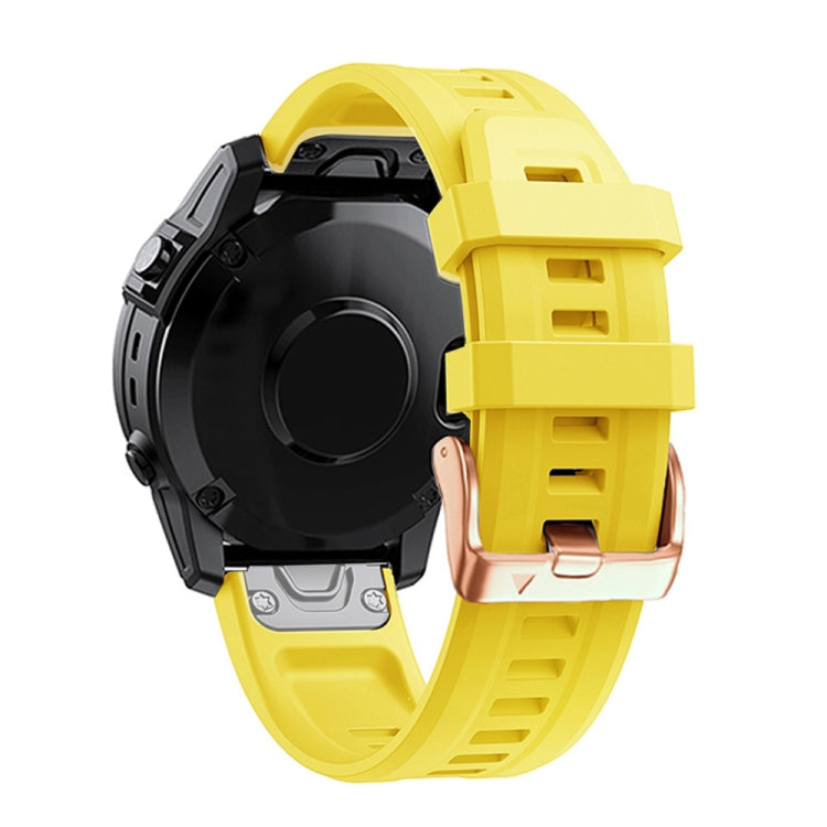 20mm Rose Gold Buckle Silicone Strap, For Garmin Fenix 7S, For Garmin Fenix 6S, For Garmin Fenix 6S Pro, For Garmin Fenix 5S, For Garmin Fenix 5S Plus