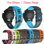 20mm ミックスカラ―シリコンストラップ、Samsung Galaxy Watch 42mm用、Samsung Gear Sport用