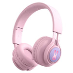 BT06C+ 子供用 ヘッドマウント かわいい ワイヤレス Bluetooth ヘッドセット マイク＆LEDライト付き