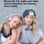 BT06C+ 子供用 ヘッドマウント かわいい ワイヤレス Bluetooth ヘッドセット マイク＆LEDライト付き