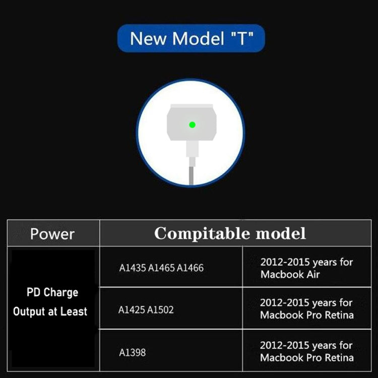 PD-65W USB-C / Type-C + QC3.0 USB ラップトップ充電アダプター + 1.8m USB-C / Type-C to MagSafe 2 / T型データケーブル, UKプラグ / USプラグ, MagSafe 2 / Tケーブル, UKプラグ / USプラグ