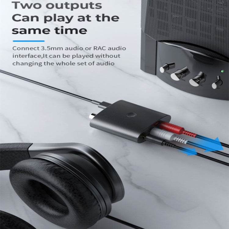 BT-B36 Bluetooth 5.1 オーディオレシーバー TV用光ファイバー同軸デジタル→アナログコンバーター