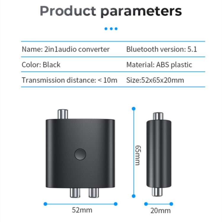 BT-B36 Bluetooth 5.1 オーディオレシーバー TV用光ファイバー同軸デジタル→アナログコンバーター