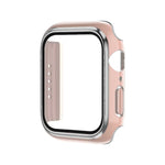 電気めっき二色PC+強化ガラスフィルムウォッチケース、Apple Watch Series 3/2/1 42mm用、Apple Watch Series 9 / 8 / 7 41mm用