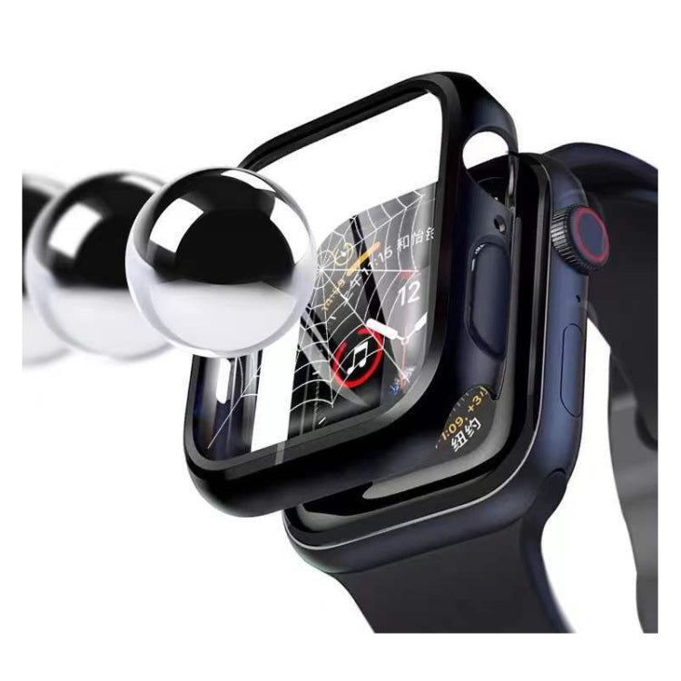 電気めっき二色PC+強化ガラスフィルムウォッチケース、Apple Watch Series 3/2/1 42mm用、Apple Watch Series 9 / 8 / 7 41mm用