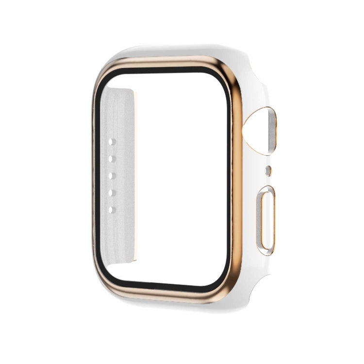 電気めっき二色PC+強化ガラスフィルムウォッチケース、Apple Watch Series 3/2/1 42mm用、Apple Watch Series 9 / 8 / 7 41mm用