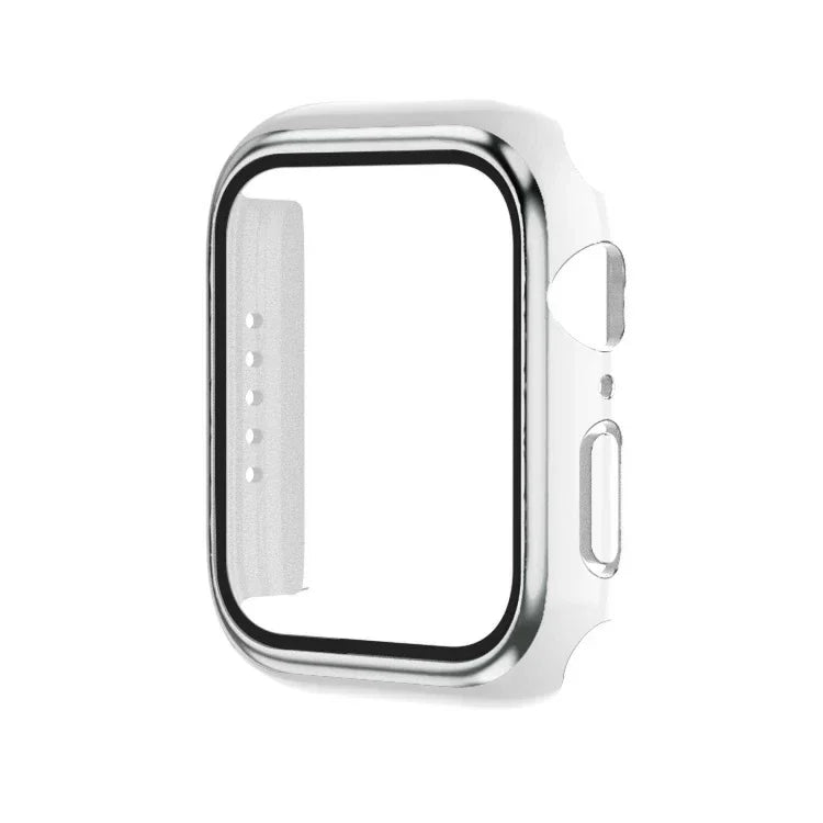 電気めっき二色PC+強化フィルムウォッチケース、Apple Watch Series 6/5/4/SE 40mm用、Apple Watch Series 3/2/1 38mm用