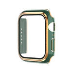 電気めっき二色PC+強化フィルムウォッチケース、Apple Watch Series 6/5/4/SE 40mm用、Apple Watch Series 3/2/1 38mm用