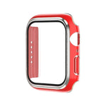 電気めっき二色PC+強化フィルムウォッチケース、Apple Watch Series 6/5/4/SE 40mm用、Apple Watch Series 3/2/1 38mm用