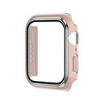 電気めっき二色PC+強化フィルムウォッチケース、Apple Watch Series 6/5/4/SE 40mm用、Apple Watch Series 3/2/1 38mm用