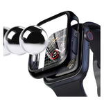 電気めっき二色PC+強化フィルムウォッチケース、Apple Watch Series 6/5/4/SE 40mm用、Apple Watch Series 3/2/1 38mm用