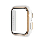 電気めっき二色PC+強化フィルムウォッチケース、Apple Watch Series 6/5/4/SE 40mm用、Apple Watch Series 3/2/1 38mm用