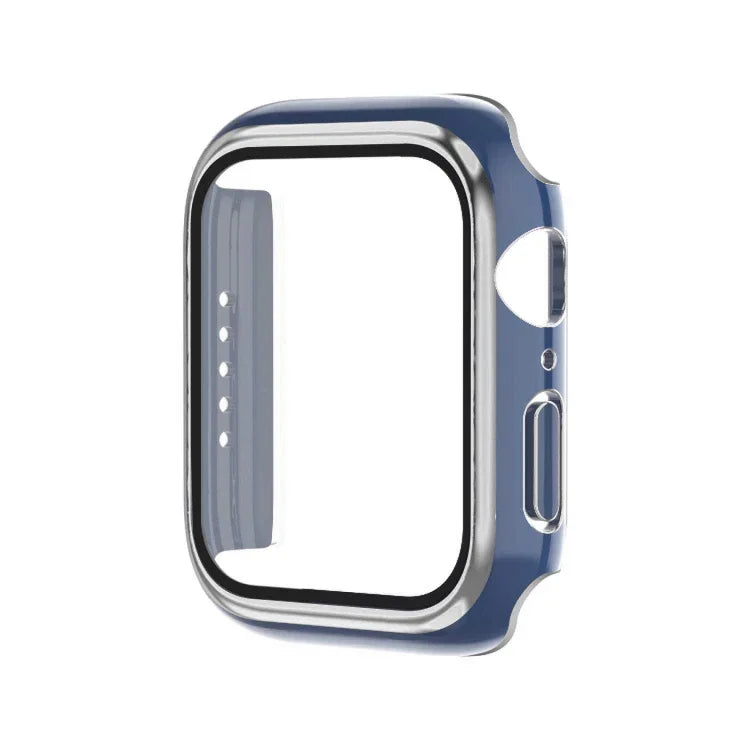 電気めっき二色PC+強化フィルムウォッチケース、Apple Watch Series 6/5/4/SE 40mm用、Apple Watch Series 3/2/1 38mm用