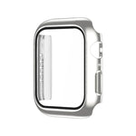 電気めっき モノクロ PC＋強化フィルム ウォッチケース、Apple Watchシリーズ 9 / 8 / 7 45mm用、Apple Watchシリーズ 8 / 7 45mm用、Apple Watchシリーズ 6/5/4/SE 44mm用、Apple Watchシリーズ 3/2/1 42mm用、Apple Watchシリーズ 9 / 8 / 7 41mm用