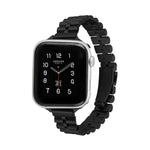 ハーフラウンド三連メタルウォッチバンド、Apple Watch Series 7 45mm / 6&SE&5&4 44mm / 3&2&1 42mm、7 41mm / 6&SE&5&4 40mm / 3&2&1 38mm用