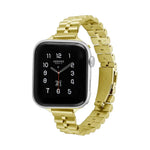 ハーフラウンド三連メタルウォッチバンド、Apple Watch Series 7 45mm / 6&SE&5&4 44mm / 3&2&1 42mm、7 41mm / 6&SE&5&4 40mm / 3&2&1 38mm用