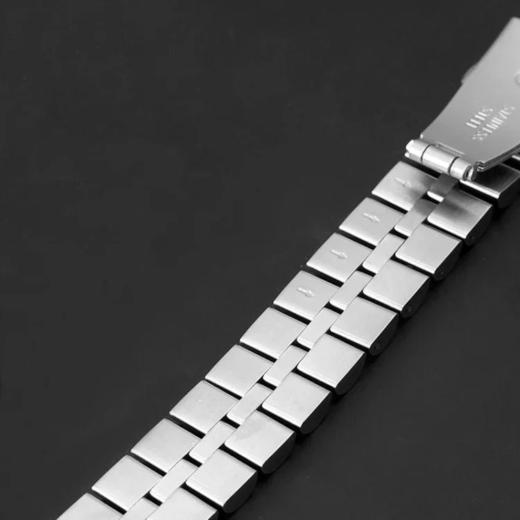 ハーフラウンド三連メタルウォッチバンド、Apple Watch Series 7 45mm / 6&SE&5&4 44mm / 3&2&1 42mm、7 41mm / 6&SE&5&4 40mm / 3&2&1 38mm用
