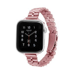 ハーフラウンド三連メタルウォッチバンド、Apple Watch Series 7 45mm / 6&SE&5&4 44mm / 3&2&1 42mm、7 41mm / 6&SE&5&4 40mm / 3&2&1 38mm用