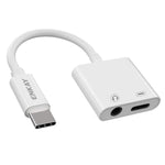 ENKAY ENK-AT106 USB-C / Type-C から 3.5mmオーディオ＋Type-C ヘッドフォン＆充電アダプターデータケーブル