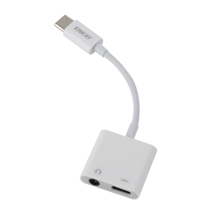 ENKAY ENK-AT106 USB-C / Type-C から 3.5mmオーディオ＋Type-C ヘッドフォン＆充電アダプターデータケーブル