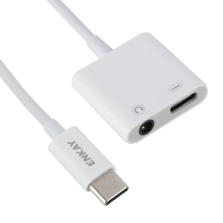 ENKAY ENK-AT106 USB-C / Type-C から 3.5mmオーディオ＋Type-C ヘッドフォン＆充電アダプターデータケーブル