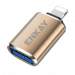 ENKAY ENK-AT110 8ピンオスからUSB 3.0メス アルミ合金OTGアダプター、ENK-AT110