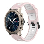 22mm Vertical Pattern Two-Color Silicone Watch Band, For Amazfit 2 Stratos, For  Amazfit Z