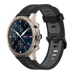 22mm Vertical Pattern Two-Color Silicone Watch Band, For Amazfit 2 Stratos, For  Amazfit Z