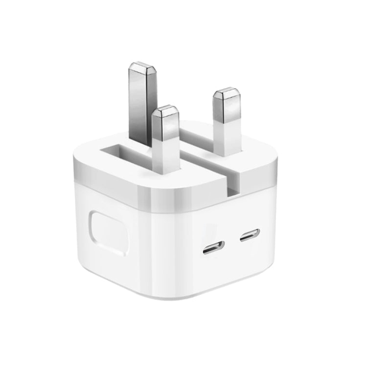 PD 35W デュアルUSB-C / Type-Cポート充電器 iPhone / iPadシリーズ用、UKプラグ、UKプラグ