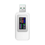 KWS-MX18 10イン1 USB DCテスター 電流4-30V 電圧計 タイミングアンメーター デジタルメーター