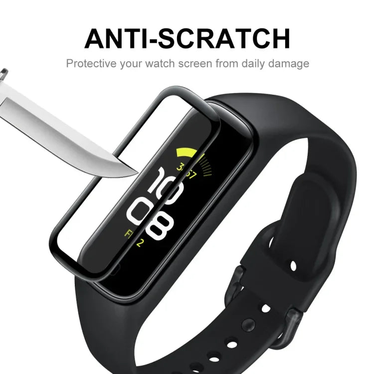 Samsung Galaxy Fit 2用 ENKAY Hat-Prince 3Dフルカバレッジ ソフトPCエッジ＋PMMA HDスクリーンプロテクターフィルム、1枚、2枚、5枚、10枚