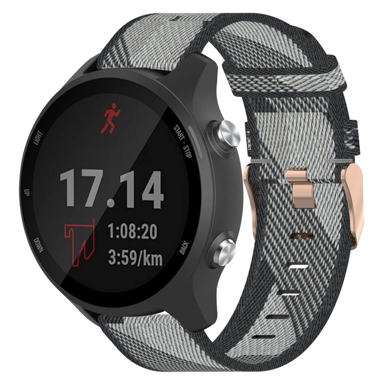 20mm Nylon Woven Watch Band, For Garmin Forerunner 245 Music, For Garmin Forerunner 645, For Garmin Forerunner 645 Music